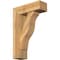 Ekena Millwork Funston Block Rough Sawn Bracket w/ Offset Brace, Western Red Cedar, 8"W x 24"D x 36"H BKT0806X24X36FST05RWR - alternate 1